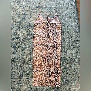 Stars Above Spotted Chemise in Cream and Brown